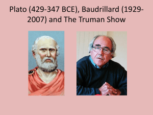 Plato and Baudrillard