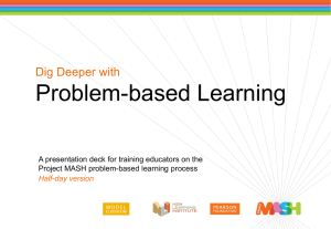 Dig Deeper with Problem-based Learning – Half-day