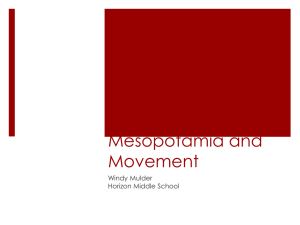 Mesopotamia and Movement