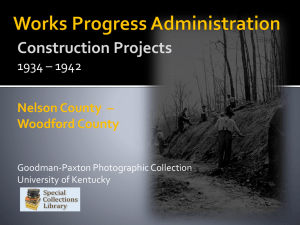 Works Progress Administration Kentucky Co. Nelson