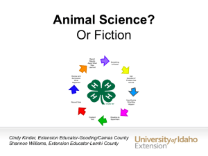 Bringing out the Science in 4H leaders forum powerpoint presentation