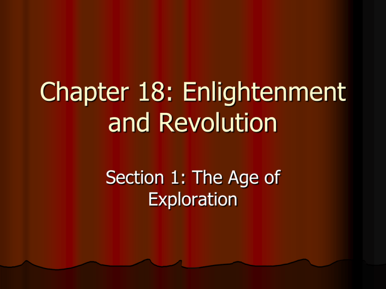 Chapter 18 Enlightenment And Revolution