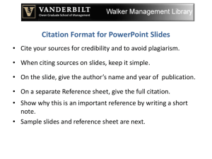 Citing Powerpoint Sources