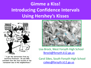 Gimme a Kiss! Introducing Confidence Intervals