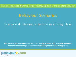 Scenario 4 - Gaining attention in a noisy class