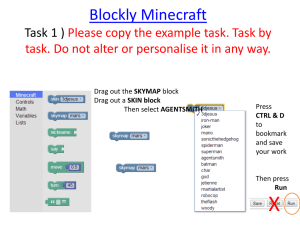 Blockly Minecraft Tasks - kingsmeadspecialisms.com