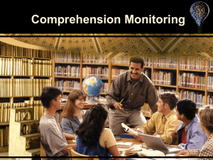 Comprehension Monitoring - the School District of Palm Beach County
