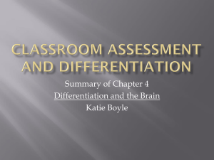 Classroom Assessment and Differentiation - NWAEA