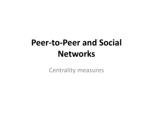 Centrality Measures & Community Detection ()