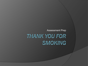 Thank you for smoking assessment