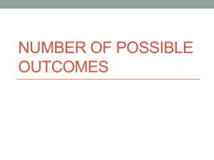 Number of Possible Outcomes