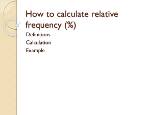 how to calculate relative frequency (%) – pbworks