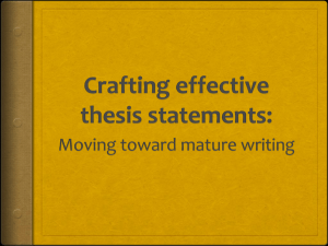 of thesis statements