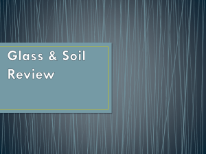Glass & Soil Review - Duluth High School