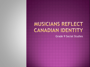 Musicians Reflect Canadian Identity