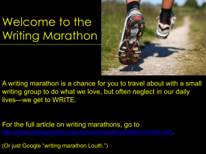 Writing Marathon