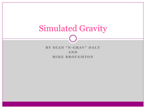 Simulated Gravity - knotts