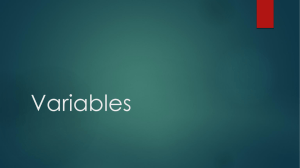 Variables - WordPress.com