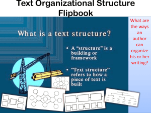 Text Structure Flipbook