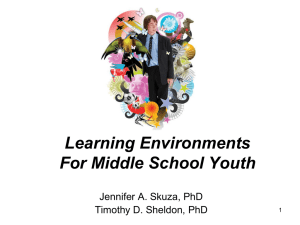 Organic Middle School Youth Program Model - 4