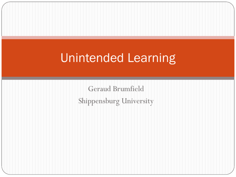 unintended-learning