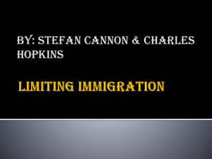 Limiting Immigration
