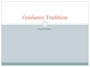 Guidance Tradition - CCCCECERobison
