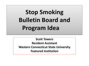Stop Smoking Bulletin Board and Program Idea