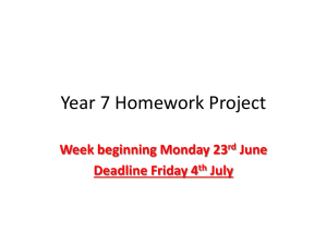 Year-7-Homework-Project