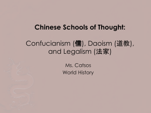 Chinese Philosophies PowerPoint