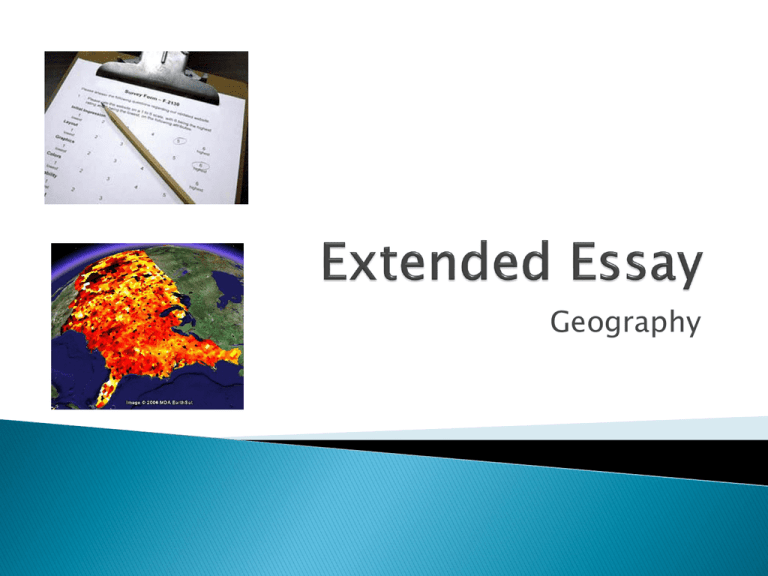 extended essay geography ideas