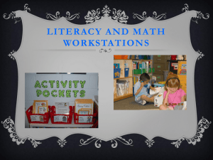 Literacy and Math Workstation Powerpoint