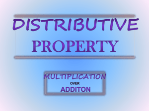 Teacher-Led Distributive Property PowerPoint