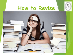 How to Revise - Richmond School