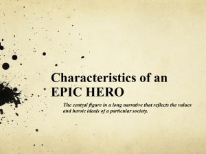 Eight Characteristics of an EPIC HERO continued