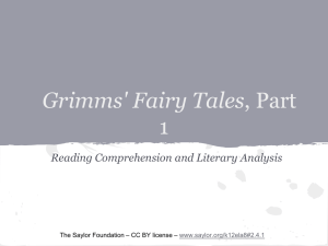 Grimms` Fairy Tales, Part 1
