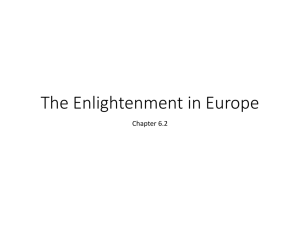 6-2: The Enlightenment in Europe