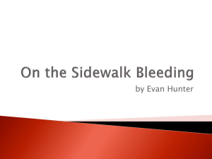 On the Sidewalk Bleeding Analysis