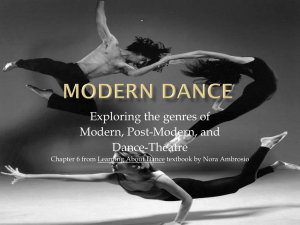 modern dance history powerpoint