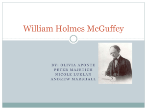 William Holmes McGuffey presentation