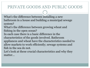 PRIVATE GOODS AND PUBLIC GOODS