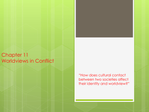 Chapter 11 Worldviews in Conflict