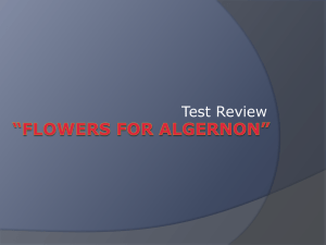 Flowers for Algernon Test Review