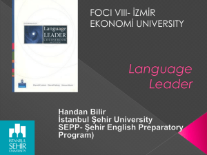 Istanbul Sehir University: Language Leader