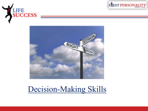 Decision Making Skills-PPT