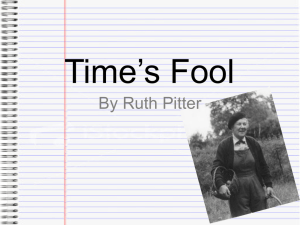 Time`s Fool - asliteratureavcol