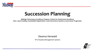 Organizational Succession Planning by Deanna Herwald