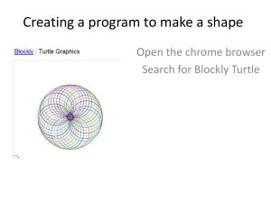 Creating a program to make shapes