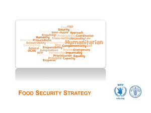 PowerPoint-presentatie - Food Security Clusters