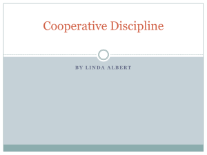 Cooperative Discipline